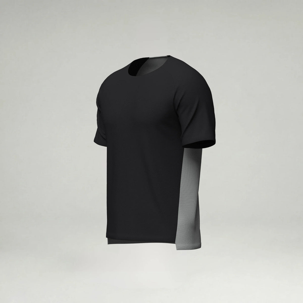 Performance T-Shirt - Two Tone blank sportswear in BLK/Barley B