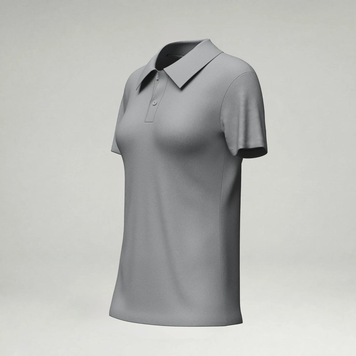 Women's Tech Polo blank sportswear in Ultimate Grey