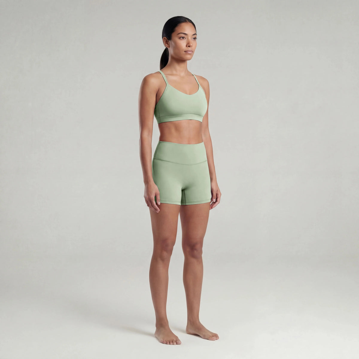 Women's Athleisure Short blank sportswear, view 2