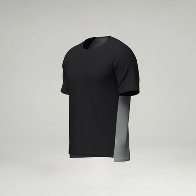 Performance T-Shirt - Two Tone blank sportswear in BLK/Barley B