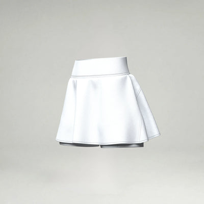 Women's Every Sport Skirt Lined blank sportswear in Bright White