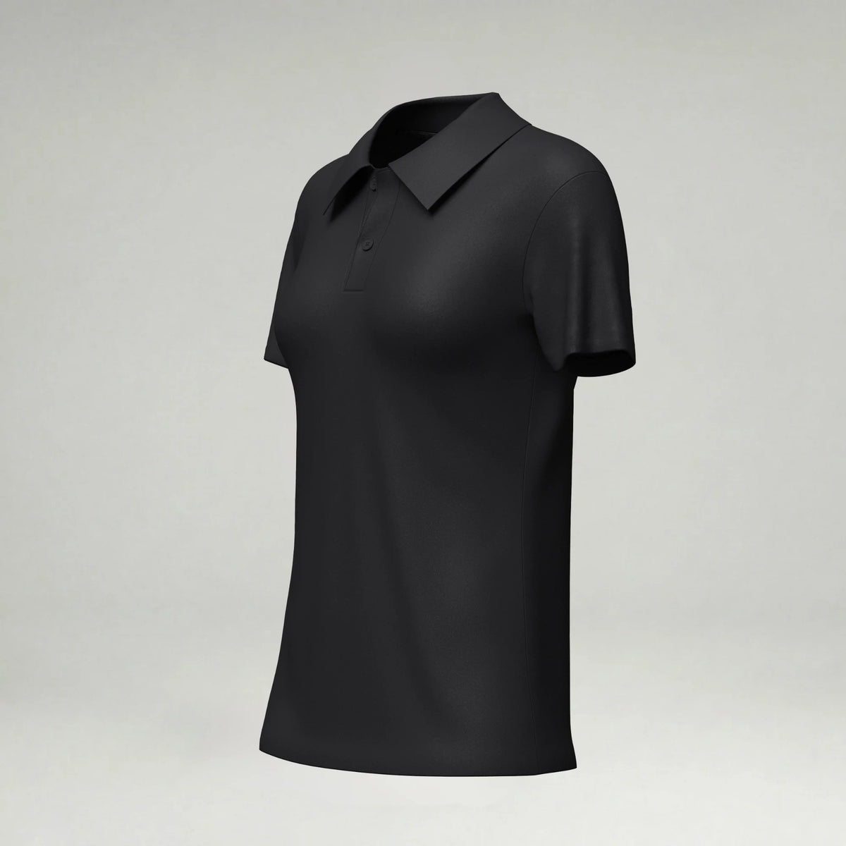 Women's Tech Polo blank sportswear in Black Beauty