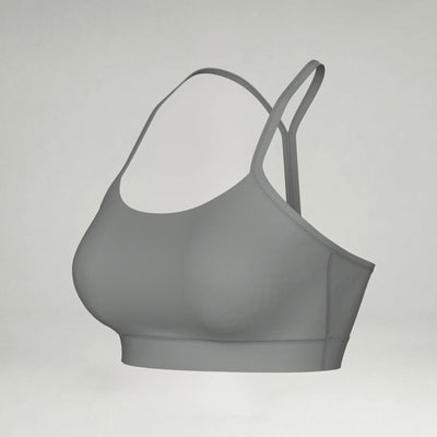 Women's Athleisure Bra blank sportswear in Ultimate Grey