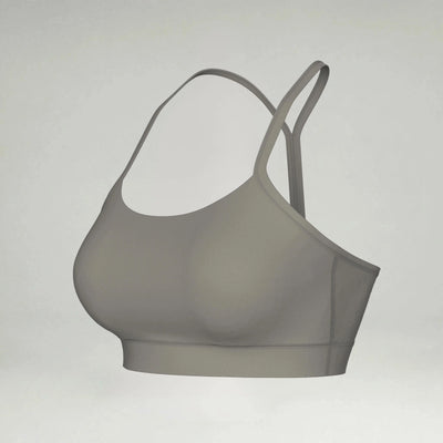 Women's Athleisure Bra blank sportswear in Ash