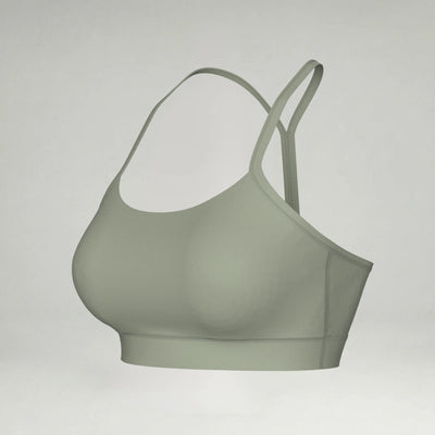 Women's Athleisure Bra blank sportswear in Desert Sage