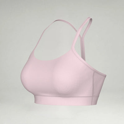 Women's Athleisure Bra blank sportswear in Pink Marshmallow